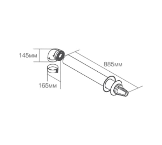 Комплект коаксиальный (60/100 мм) ROYAL THERMO НС 0078664
