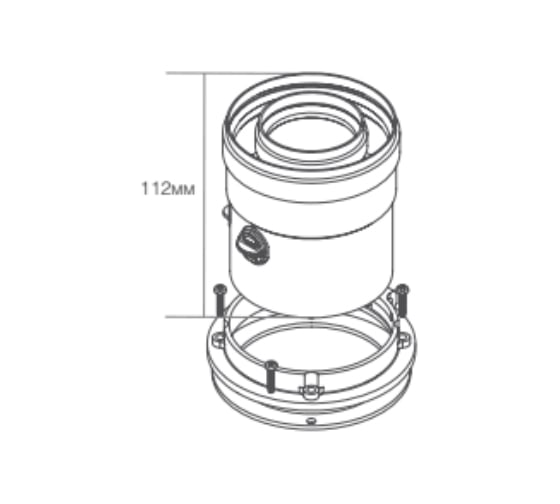 Адаптер вертикальный (60/100 мм) ROYAL THERMO НС 0078688