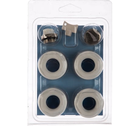 Комплект монтажный (1/2") универсальный белый без кронштейнов КМУ12