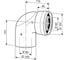 Угловое колено c ревизионным отверстием DN60/100 (90 град) Bosch 7736995093 1