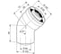 Угловое колено DN60/100 (45 град; 2 шт.) Bosch 7736995071 1