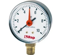 Манометр ITAP  63 мм, боковое подключение, 0-10 бар, 1/4 с указателем предела (4/88) 482(1/4")