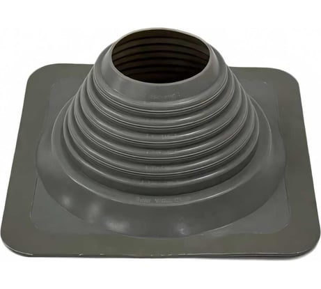 Кровельная прямая проходка Borge №4 (d=95-197, 275x275mm, RAL 7004 серый), силикон 01.235.03.03.01.000.7004