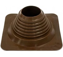 Кровельная прямая проходка Borge №4 (d=95-197, 275x275mm, RAL 8017 коричневый), силикон 01.235.03.03.01.000.8017