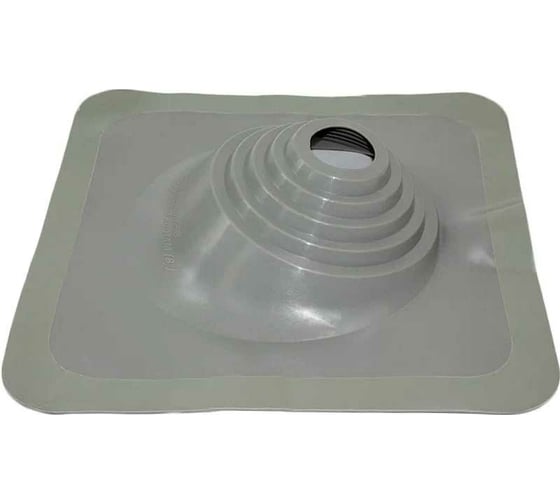 Кровельная угловая проходка Borge №1 (d=75-200, 420x420mm, RAL 7004 серый), силикон 01.214.04.04.01.000.7004 1