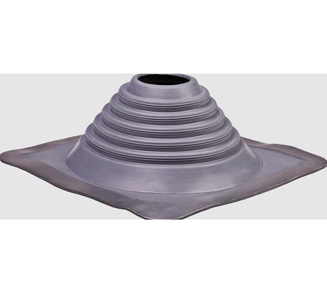 Кровельная прямая проходка Borge №7 D152-279мм, фланец 380x380мм, серый 01.227.04.04.02.000.7024