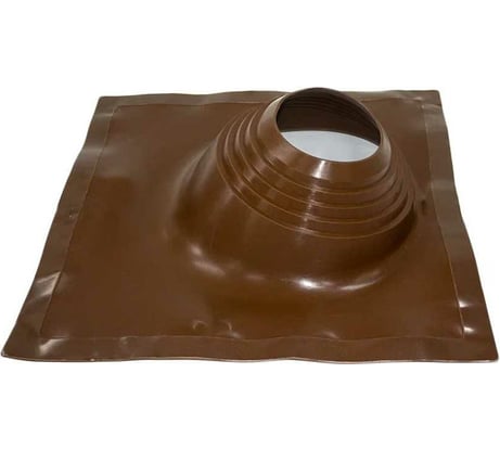 Кровельная угловая проходка Borge №2 (d=200-320, 525x525mm, RAL 8017 коричневый), силикон 01.215.05.05.01.000.8017