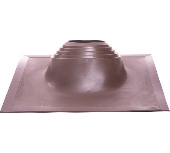 Кровельная угловая проходка Borge №2 (d=200-320, 525x525mm, RAL 8017 коричневый), силикон 01.215.05.05.01.000.8017