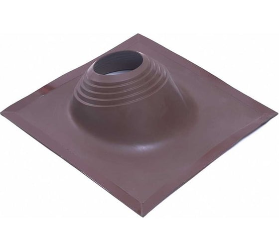 Кровельная угловая проходка Borge №2 (d=200-320, 525x525mm, RAL 8017 коричневый), силикон 01.215.05.05.01.000.8017