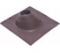 Кровельная угловая проходка Borge №2 (d=200-320, 525x525mm, RAL 8017 коричневый), силикон 01.215.05.05.01.000.8017 4