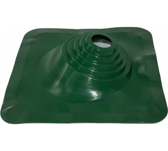 Кровельная угловая проходка Borge №1 (d=75-200, 420x420mm, RAL 6005 зеленый), силикон 01.214.04.04.01.000.6005 1