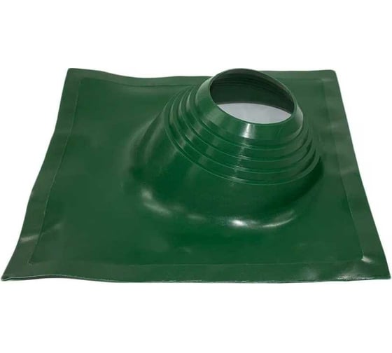 Кровельная угловая проходка Borge №2 (d=200-320, 525x525mm, RAL 6005 зеленый), силикон 01.215.05.05.01.000.6005 1
