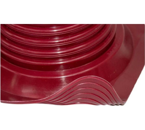 Кровельная прямая проходка Borge №8 (d=178-330, 425x425mm, RAL 3005 красный), силикон 01.239.04.04.01.000.3005