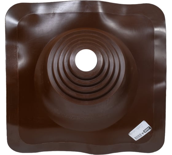 Кровельная угловая проходка Borge №1 (d=75-200, 420x420mm, RAL 8017 коричневый), силикон 01.214.04.04.01.000.8017