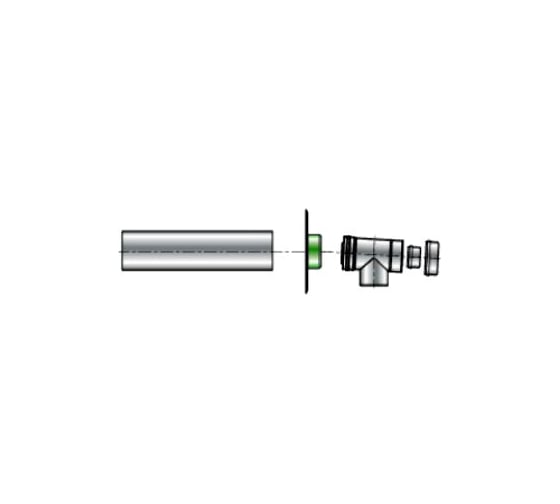Набор для подсоединения котла (60/100 мм) PPS/ALU De Dietrich 84887702