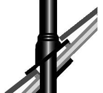 Черепица с черной втулкой для выхода на крышу (80/125 мм; 5°-25°) для котельного оборудования De Dietrich 84837121