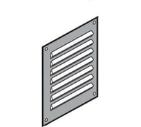 Решетка для вентиляции (150 мм; 175 мм2) ALU De Dietrich 84887435