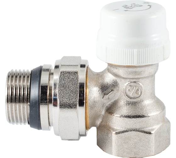 Термостатический клапан радиатора PROFACTOR угловой, с уплотнением, 3/4 PF RVT 383UR