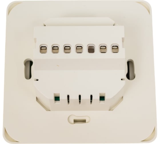 Терморегулятор для теплого пола IQWATT IQ THERMOSTAT TS программируемый, с ЖК-дисплеем и сенсорными кнопками, слоновая кость 403