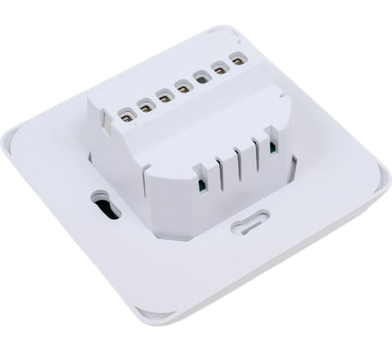 Терморегулятор для теплого пола IQWATT IQ THERMOSTAT TS  программируемый, с ЖК-дисплеем и сенсорными кнопками, белый 406