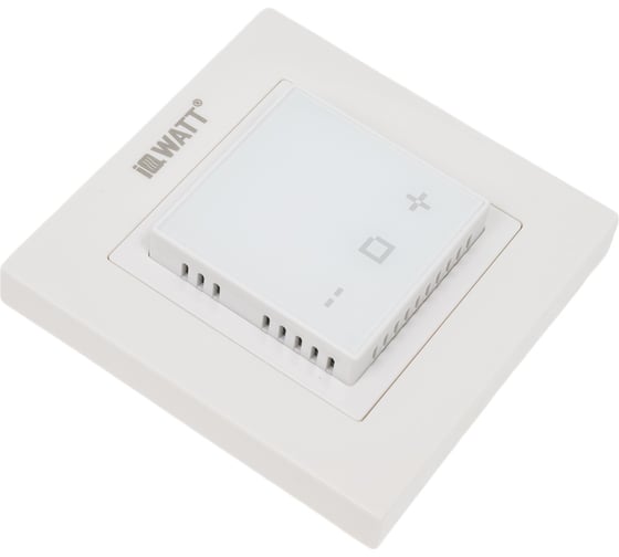 Терморегулятор для теплого пола IQWATT IQ THERMOSTAT D Wi-Fi с Wi-Fi, программируемый, белый 419