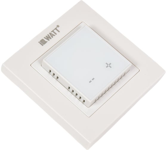 Терморегулятор для теплого пола IQWATT IQ THERMOSTAT D с сенсорными кнопками, не программируемый, белый 416