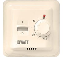 Терморегулятор для теплого пола IQWATT IQ THERMOSTAT M с ручным управлением, слоновая кость 404 25535313