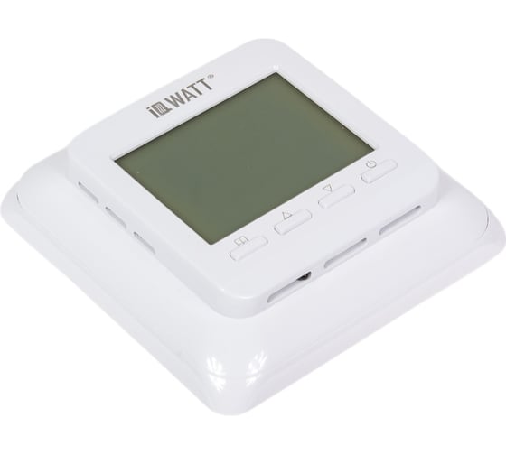 Терморегулятор для теплого пола IQWATT IQ THERMOSTAT P программируемый, с ЖК-дисплеем, белый 405