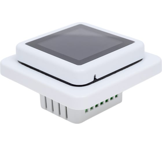 Терморегулятор для теплого пола IQWATT IQ THERMOSTAT SMART HEAT Wi-Fi программируемый, с возможностью управления через мобильное приложение, белый 410