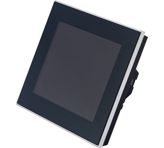 Терморегулятор для теплого пола IQWATT IQ THERMOSTAT BLACK DIAMOND программируемый, с зеркальным сенсорным дисплеем 407