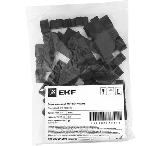 Крепежный зажим EKF КМ/Т (25 шт.) km-t
