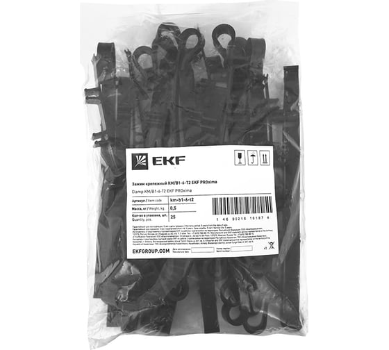 Крепежный зажим EKF КМ/В1-6-T2 km-b1-6-t2