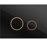 Кнопка Cersanit TWINS для LINK PRO/VECTOR/LINK/HI-TEC стекло черный 64117