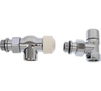Термостатический набор для радиатора ROYAL THERMO Design осевой, хром, 1/2" НС-1460848