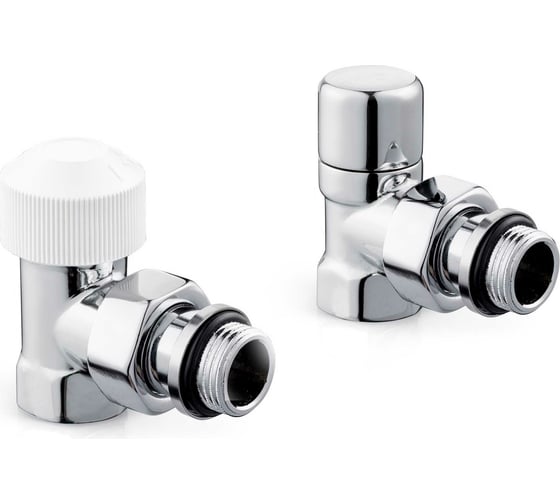 Термостатический набор для радиатора ROYAL THERMO Design угловой, хром, 1/2" НС-1460845