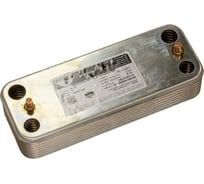 Паяный теплообменник Zilmet ZВ207 - 14Р, соед. o-ring (166мм), р-ры: 207x77 мм, рабочее давление А-В 8 бар, С-D 3 бара t = -10 +120 C 17B2071406
