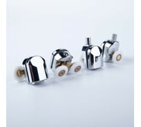 Ролики IDDIS 2 верхних, двойные; 2 нижних, одинарные, D=23 мм, хром, стекло 4 мм 966M23C4DZ