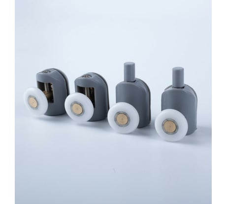 Ролики IDDIS 2 верхних, 2 нижних, одинарные, D=23 мм, серый, стекло 4 мм 966S23GR4DZ