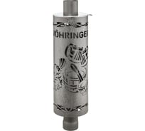 Дымоход для печи банной отопительной VOHRINGER D115 konvektor_kozhuh_shaika
