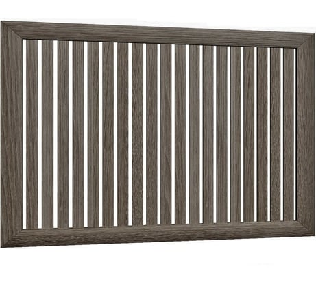 Реечный экран для радиатора Стильный Дом 120x60 см, Ясень темный v530750