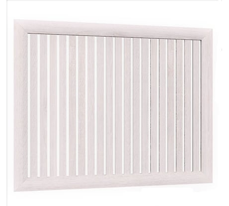 Реечный экран для радиатора Стильный Дом 90x60 см, Ясень белый v530774