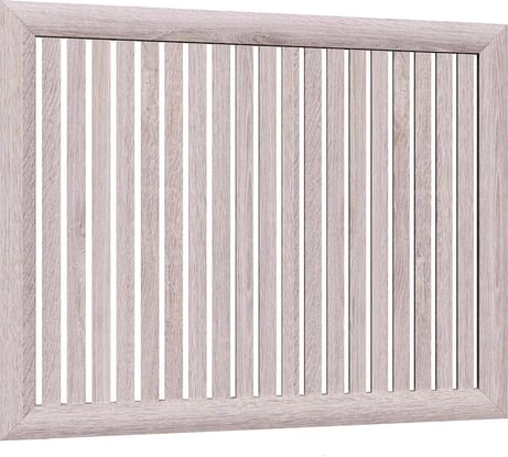 Реечный экран для радиатора Стильный Дом 90x60 см, Ясень светлый v530798