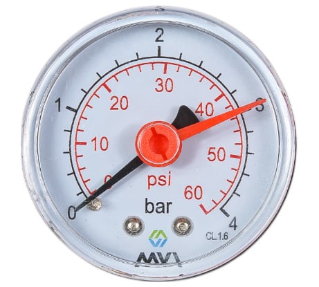 Аксиальный манометр MVI  до 4 бар, D50 мм, подключение G1/4 AM.5004.03