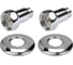 Прямое соединение для полотенцесушителя Point 3/4"х1/2" г/ш, хром (пара) PN00007 1