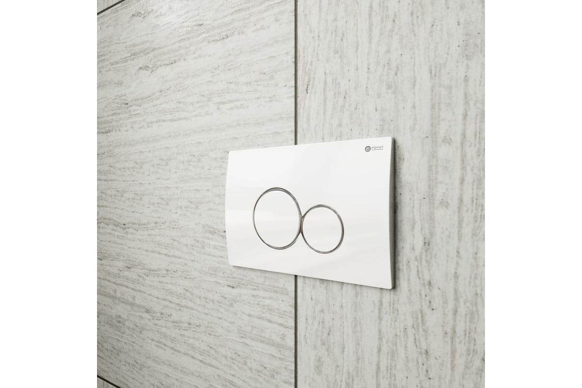 Клавиша смыва для инсталляции Point Виктория белая/хром PN44061WC ...