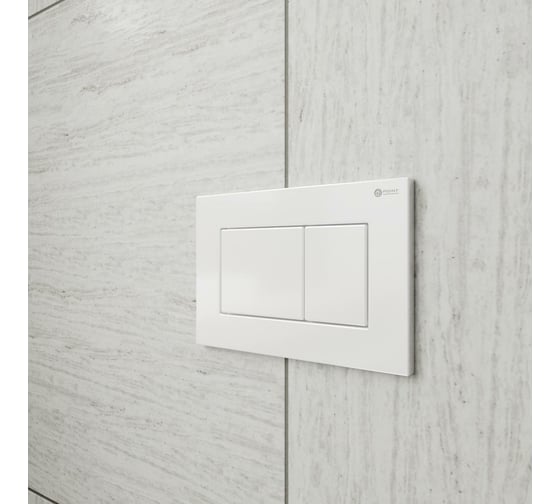 Клавиша смыва для инсталляции Point Ника белая PN44081W