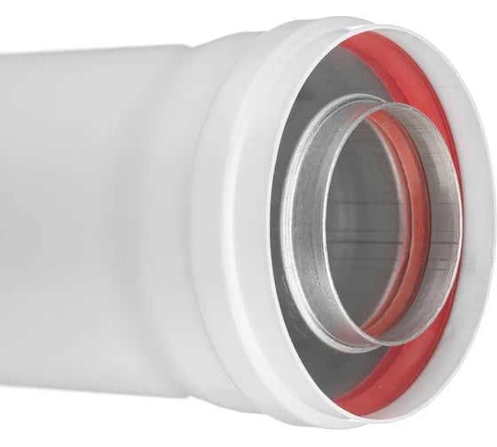 Коаксильный раструбный удлинитель дымохода ROMMER 60/100 l 1000 RCA-6010-001000 RG0091CSP6HDAF