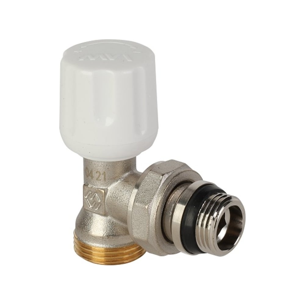 Радиаторный угловой вентиль MVI ручной регулировки с самоуплотняющимся ...