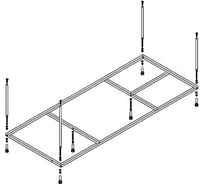 Металлический каркас для акриловой ванны Cezares EMP-170-70-MF-R