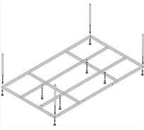 Металлический каркас для акриловой ванны Cezares PLANE_DUO-MF